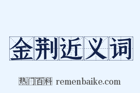 金荆近义词是什么意思的图片